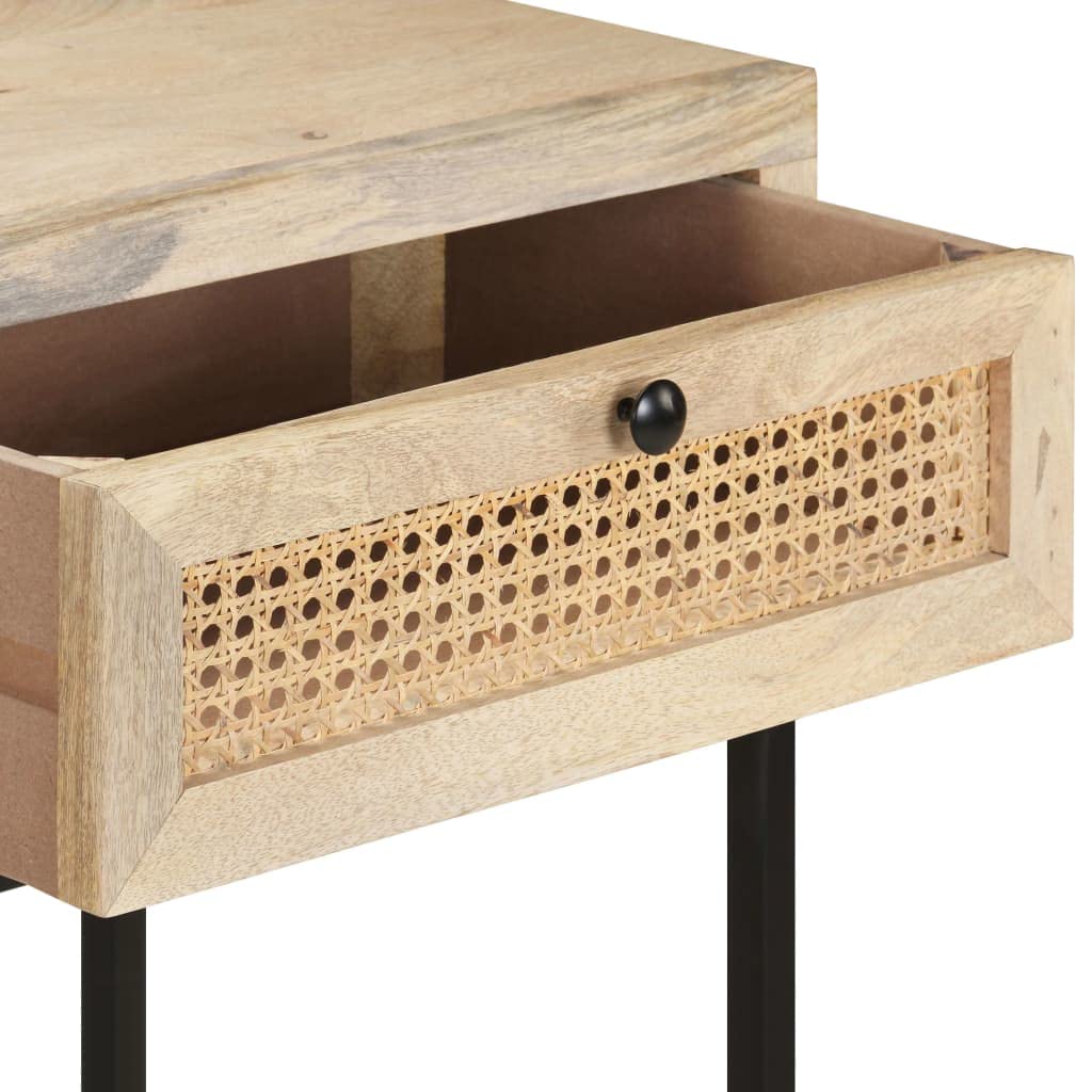 vidaXL Möbel Konsolentisch Mangoholz 100x35x76cm Schubladen