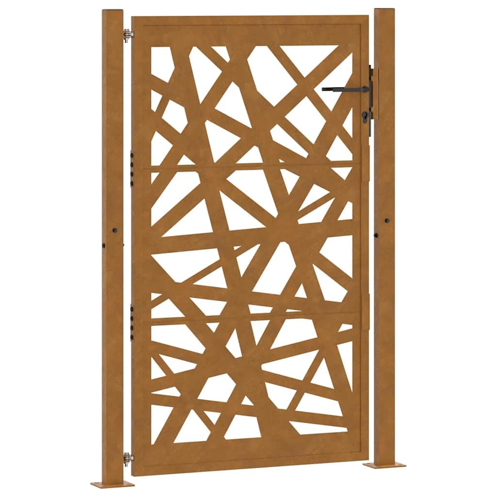 vidaXL Heim & Garten Gartentor 100x150 cm Cortenstahl Braun