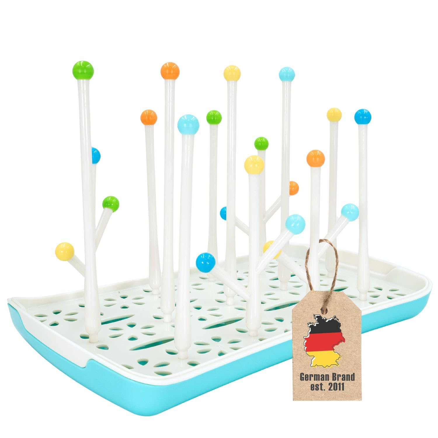 Intirilife Abtropfgitter Babyflaschen BPA-frei 30x19 cm