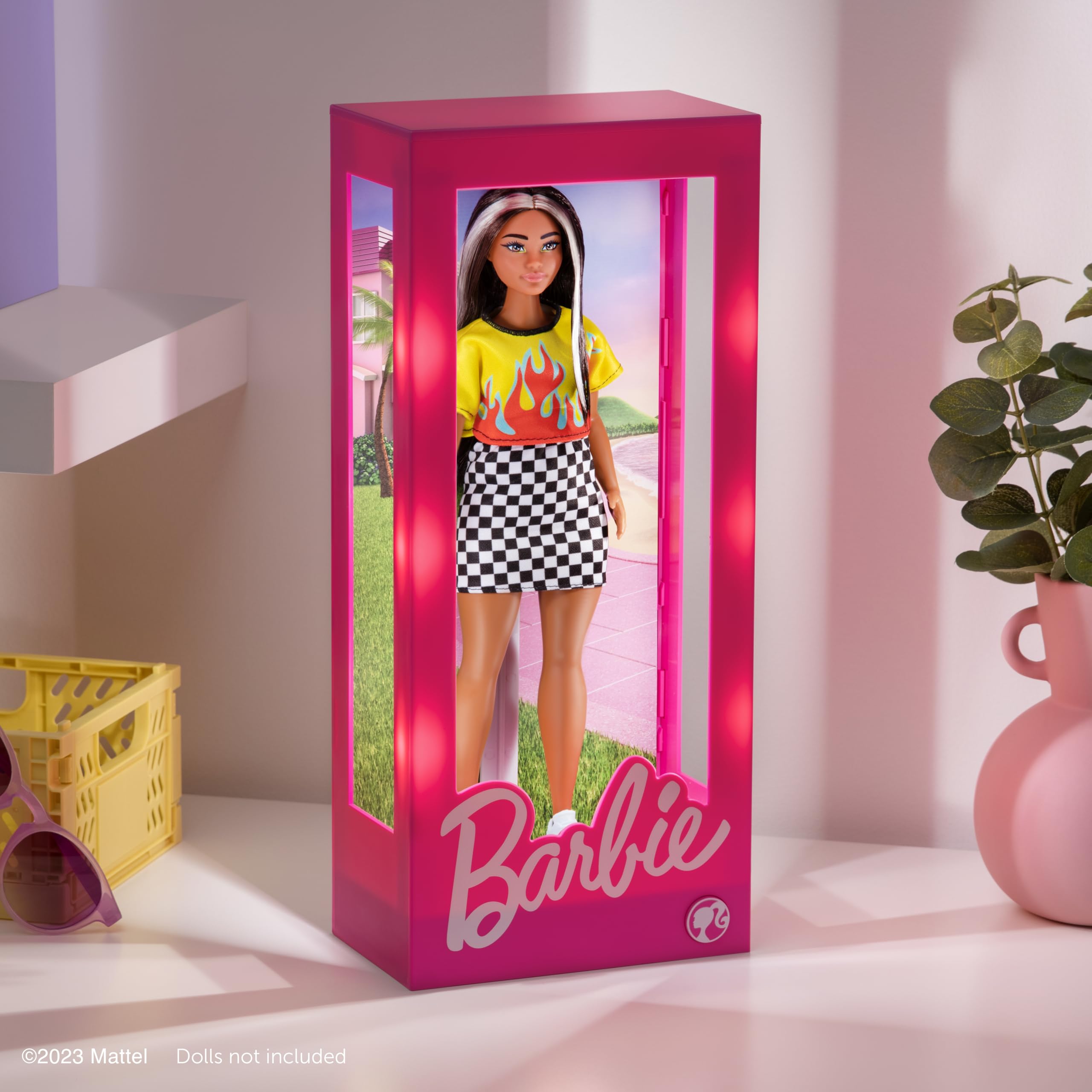 Paladone Barbie Puppen Ausstellungsbox Licht 34cm USB