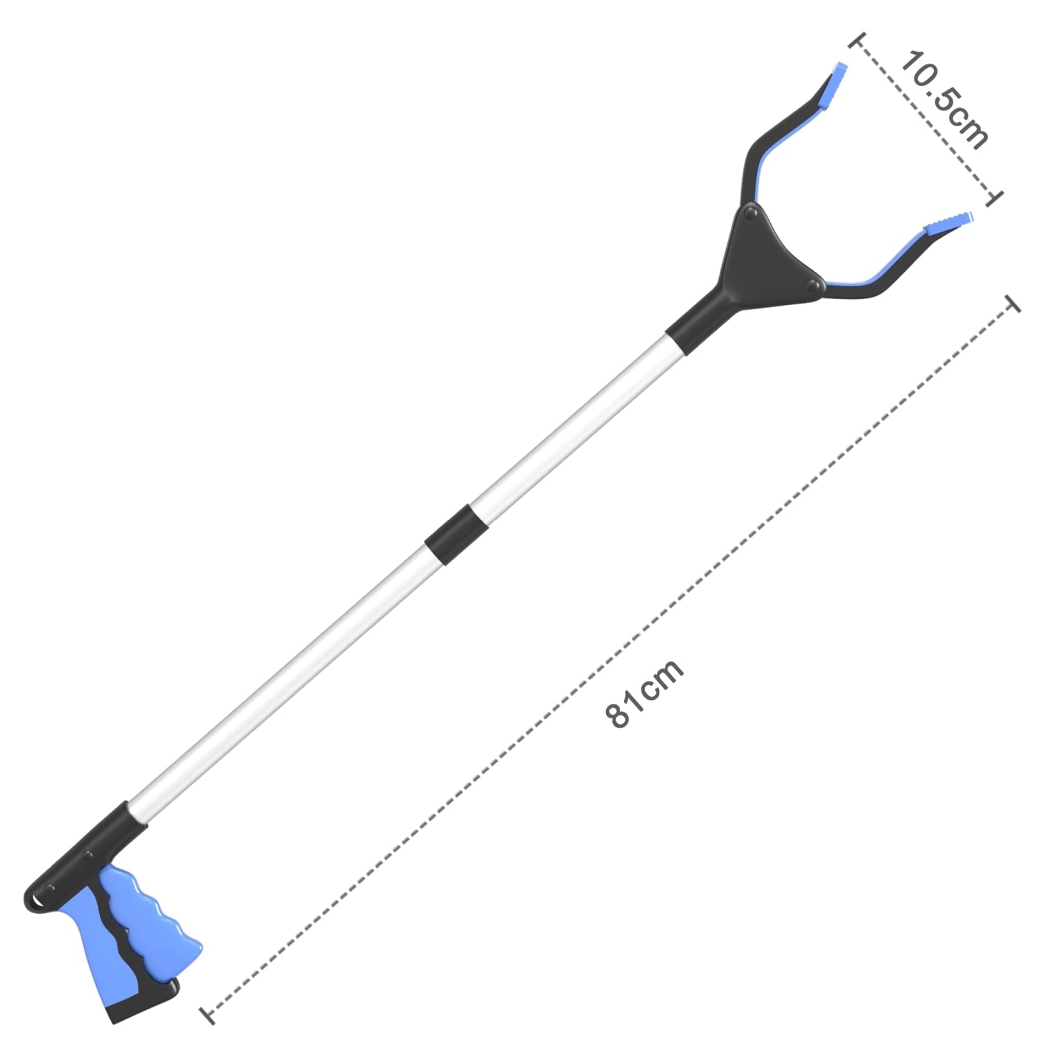 Intirilife Greifer Extra Lang Blau 81 cm Greifzange