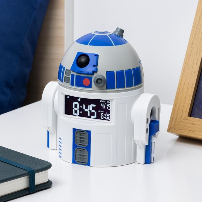 Paladone Homeware R2-D2 Wecker digital 13 cm USB mit Sound Star Wars