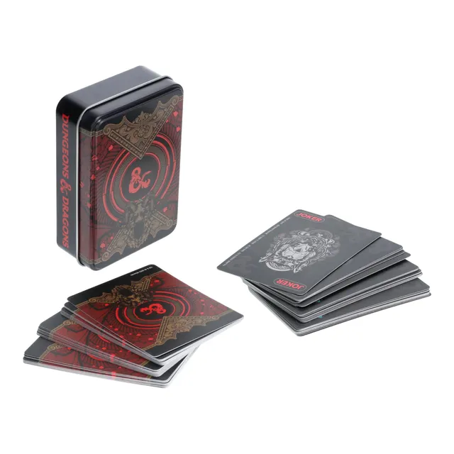 Paladone Dungeons & Dragons Spielkarten 54 Karten Metallbox