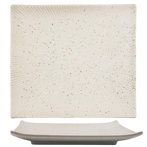 Intirilife Sushi Platte Weiß Porzellan 26 cm 1 Teller