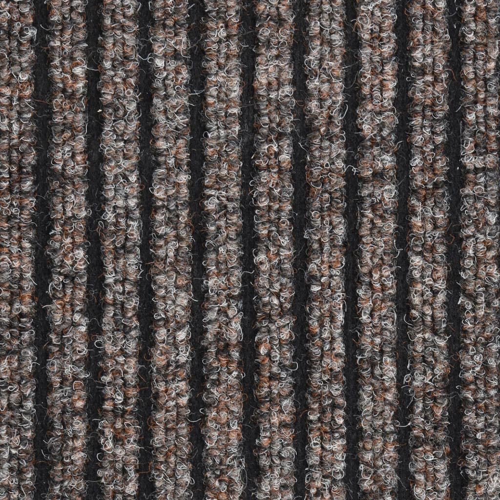 vidaXL Fußmatte Beige Gestreift Türmatte 40x60 cm