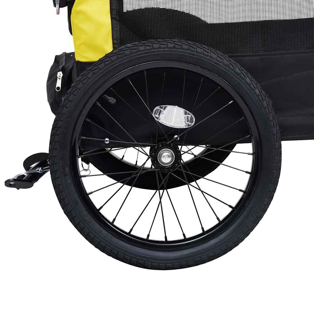 vidaXL Fahrradanhänger Hund 2-in-1 Buggy Hundeanhänger