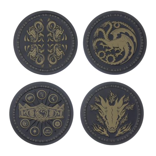 Paladone Drinkware House of the Dragon Coaster Metall 4er