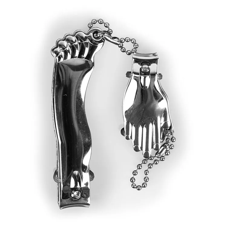 Kikkerland Tools Hand Fuß Nagelknipser Set Silber