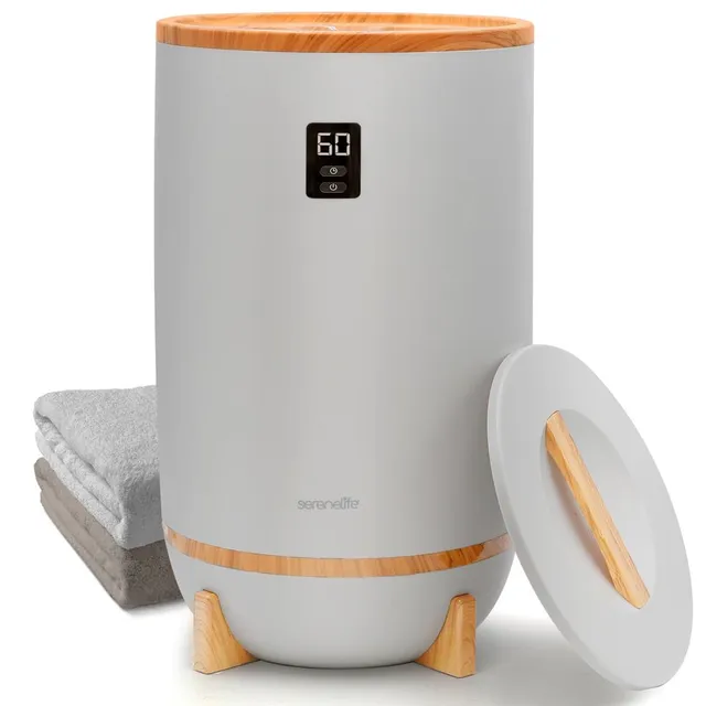 Serenelife Towel Warmers Handtuchwärmer grau 20 L Timer