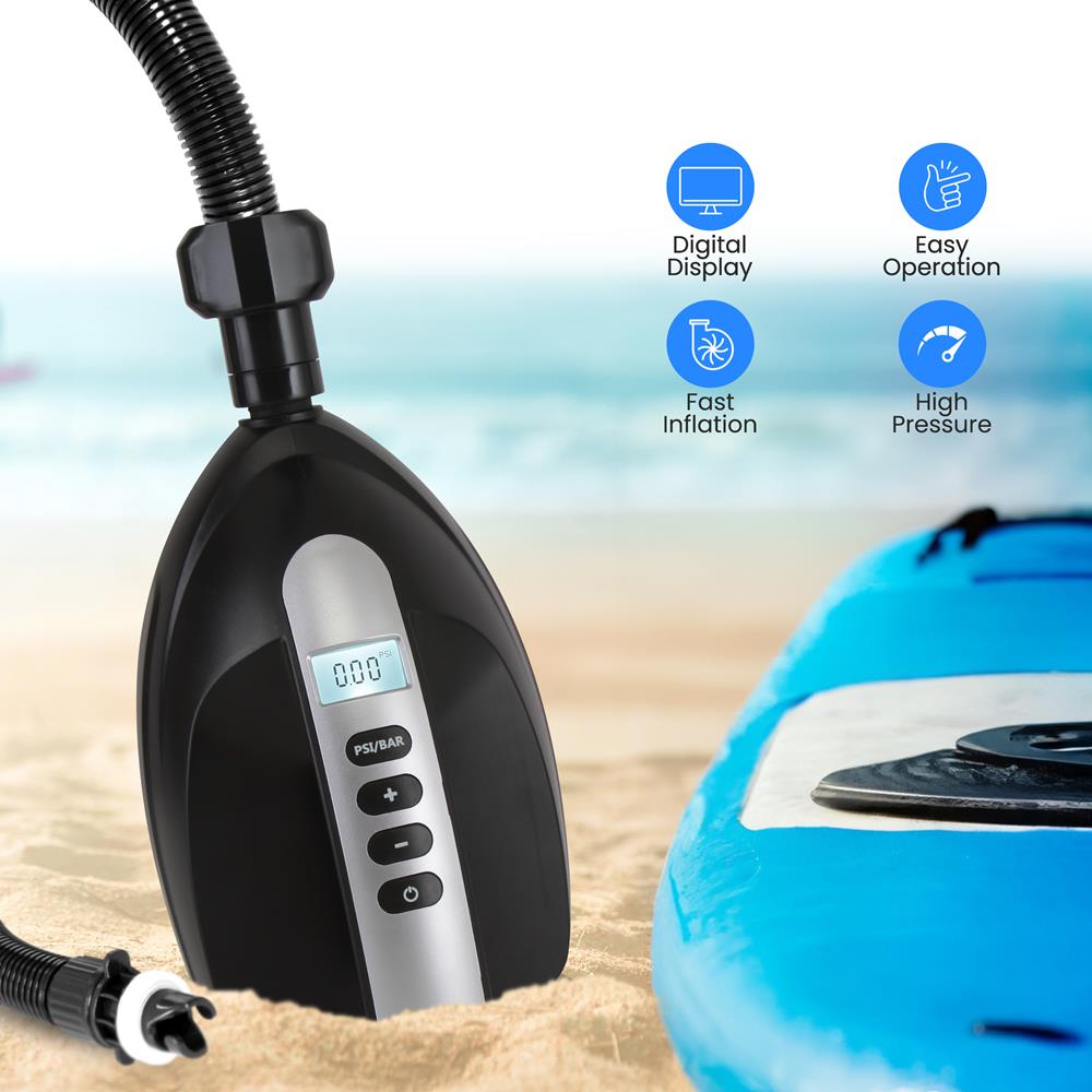 Serenelife SUP Pumpe elektrisch 16 PSI 12V DC