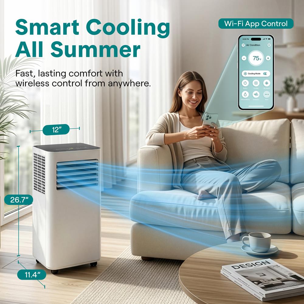 Serenelife Portable AC Klimagerät mobil 8000 BTU