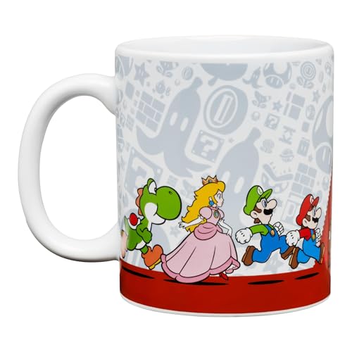 Paladone Super Mario Bros Tasse 300 ml weiß Wärmewechsel