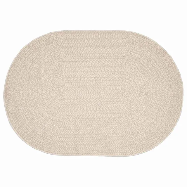 vidaXL ZIZUR Teppich Creme 140x200 cm Polypropylen