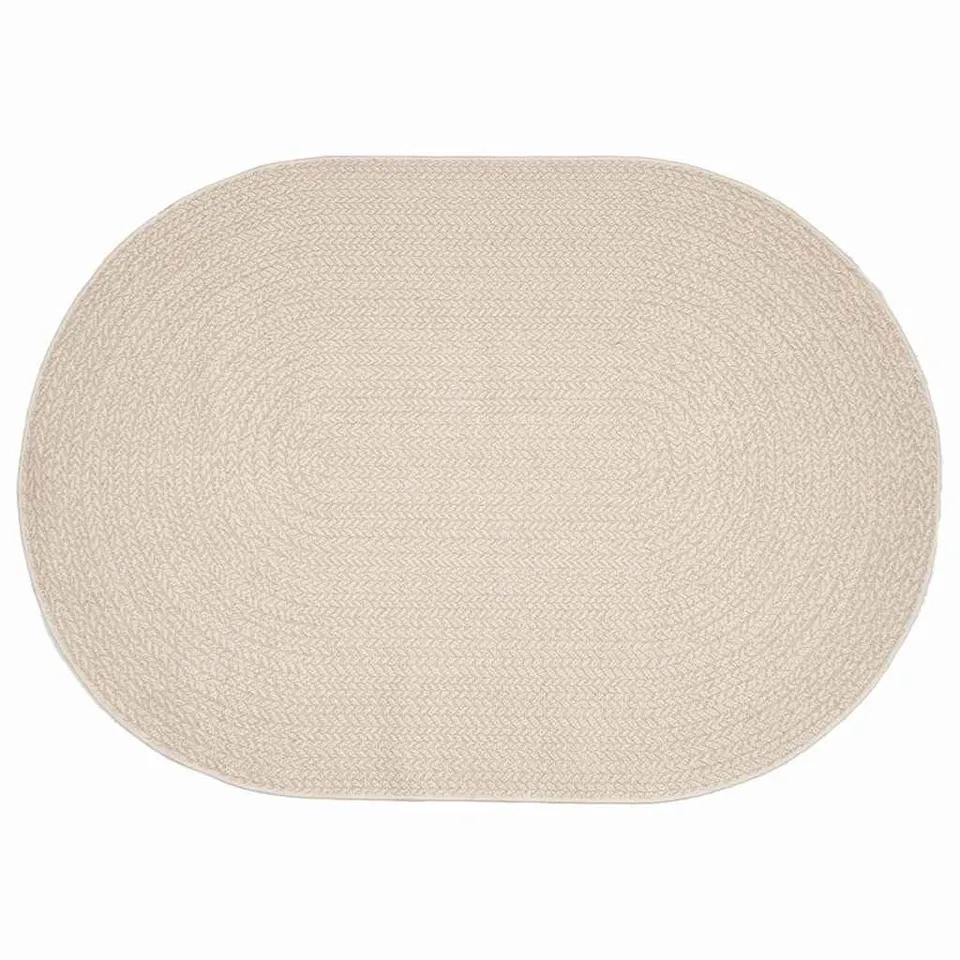 vidaXL ZIZUR Teppich Creme 140x200 cm Polypropylen