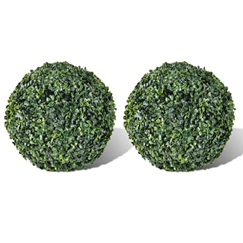 vidaXL Heim & Garten Buchsbaumkugeln 27 cm 2er Set künstlich