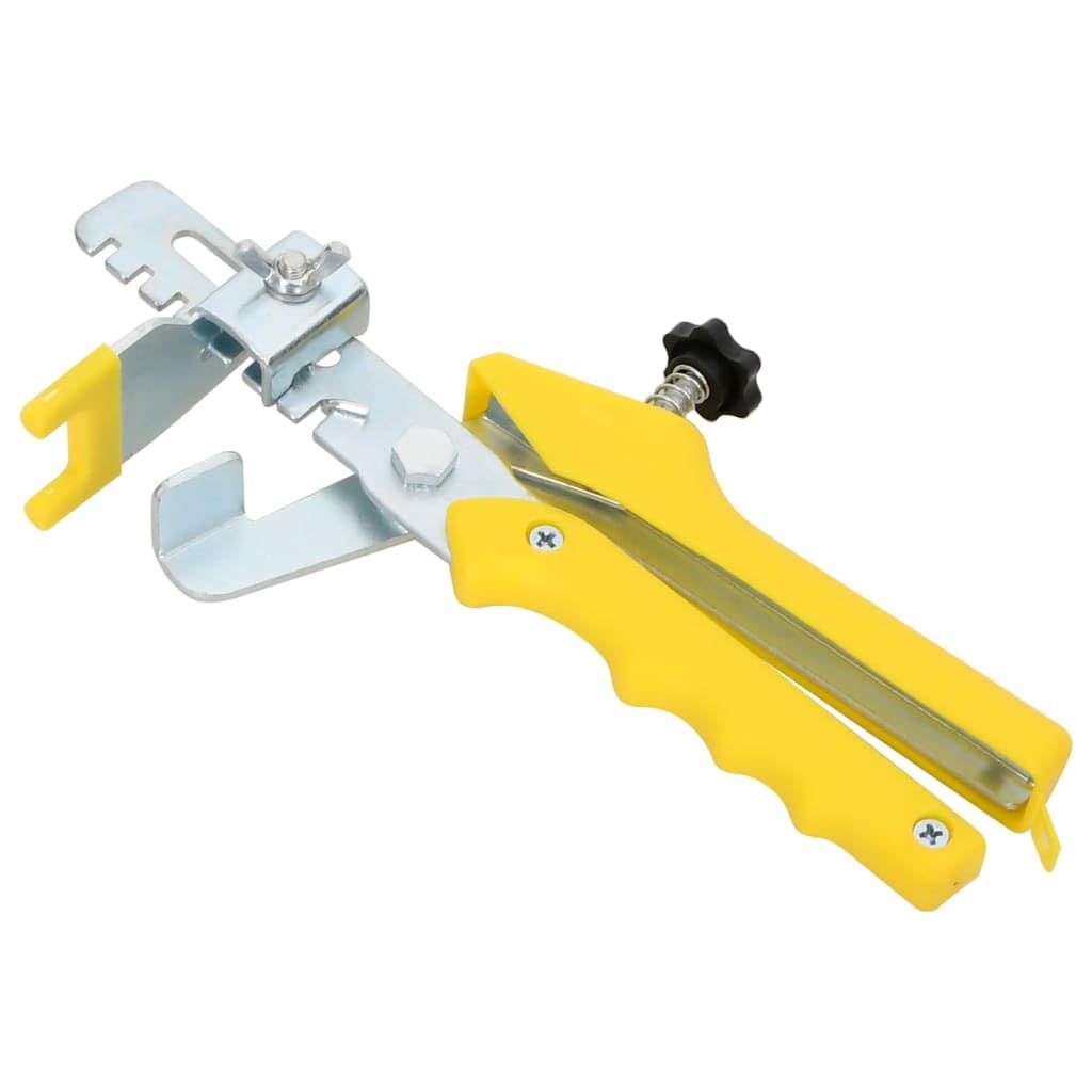 vidaXL Fliesen-Nivellierzange Stahl PP Werkzeug gelb 23,5 cm