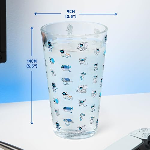 Paladone Astrobot Trinkglas 400 ml Glas mit Tier-Motiv