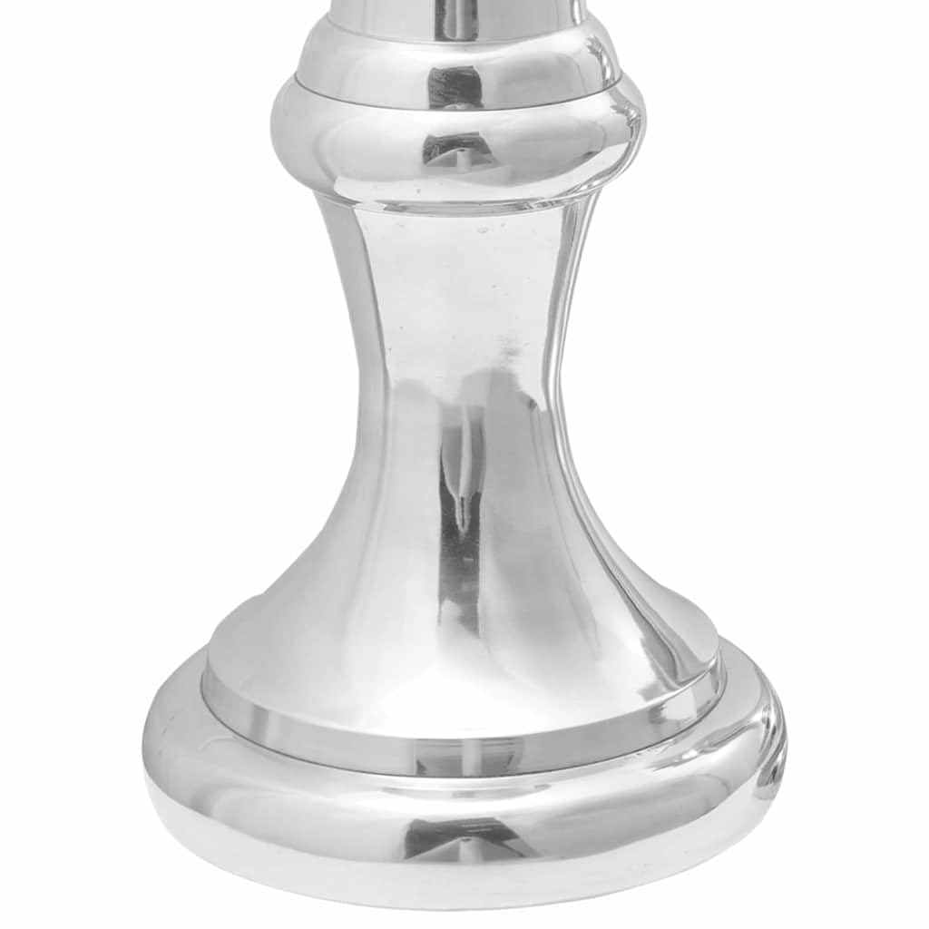 vidaXL Skulpturen 2 Stk. Silber Aluminium Dekofiguren 42 cm