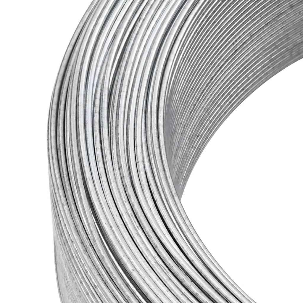 vidaXL Bindedraht 250m Draht Silbern 2mm Stahl