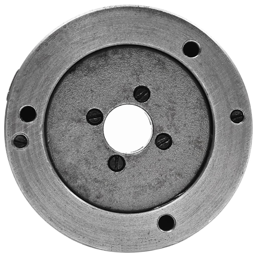 vidaXL Drehfutter 4-Backen Selbstzentrierend 80 mm Stahl