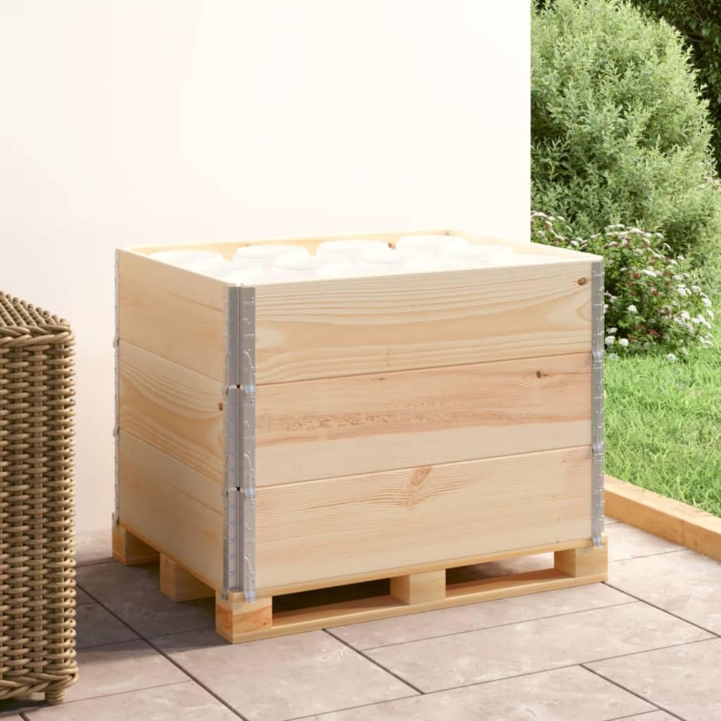 vidaXL Heim & Garten Palettenrahmen 60x80 Kiefer 3 Stück