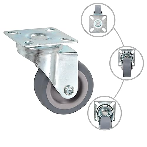 vidaXL Lenkrollen 12 Stk 50 mm TPR Möbelrollen Transportrollen