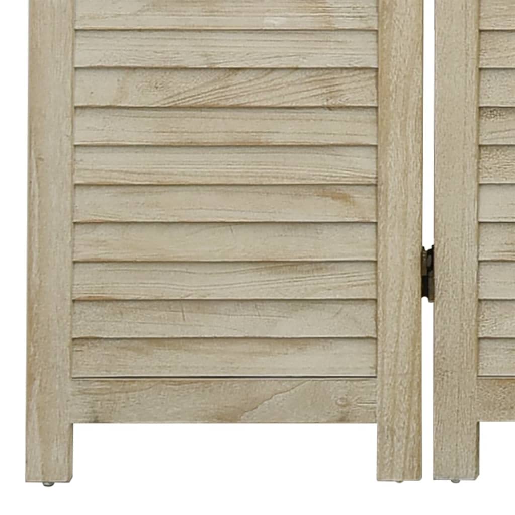 vidaXL Raumteiler 4-TLG. Paravent Holz 140x165cm Paulownia