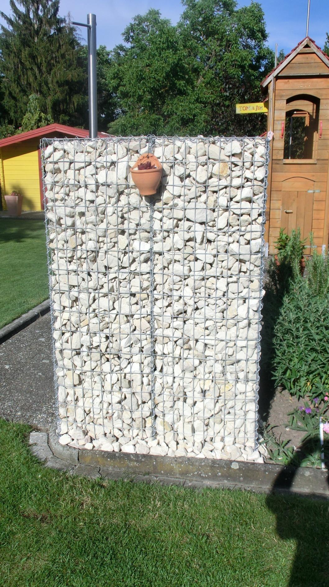vidaXL Heim & Garten Gabionenwand Stahl 100x20x150 cm verzinkt