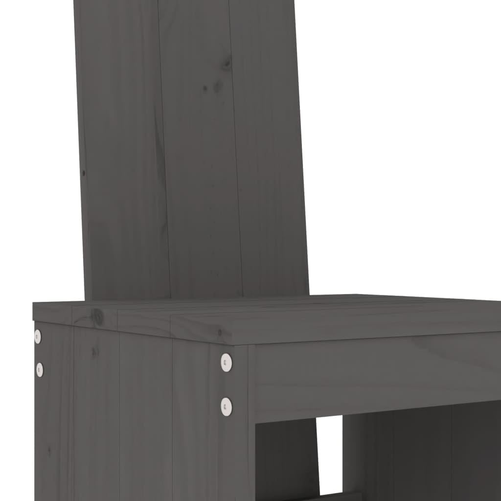 vidaXL Heim & Garten 5-tlg. Gartenbar-Set Holz Graue Kiefer
