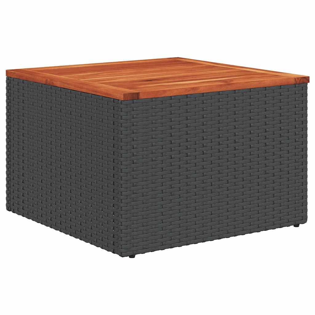 vidaXL Heim & Garten 8-tlg Garten-Sofagarnitur Schwarz Poly Rattan