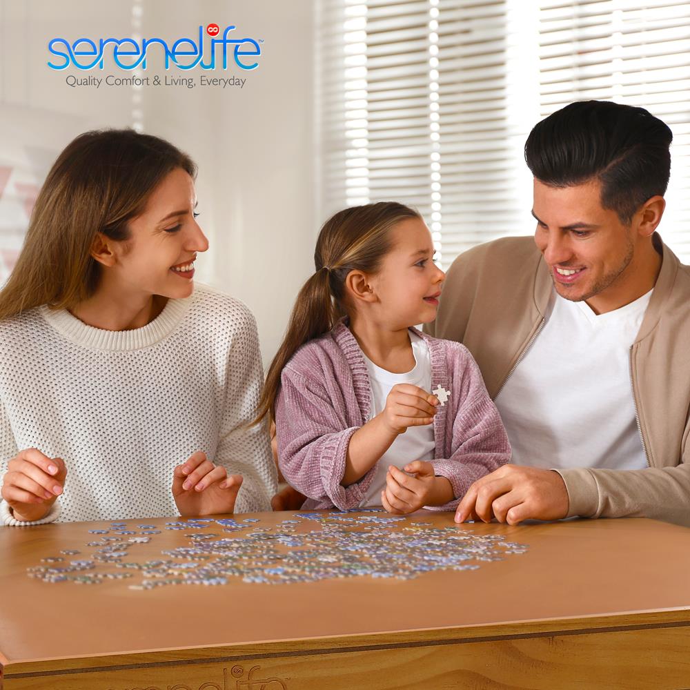 Serenelife Game Tables Puzzletisch Holz mit Schubladen