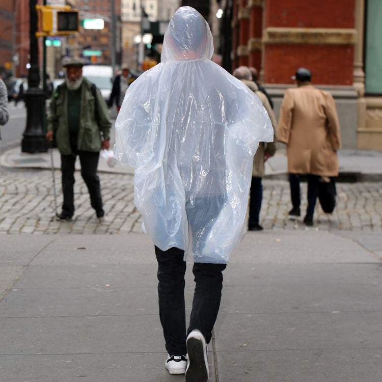 Kikkerland Emergency Rain Poncho Einweg onesize faltbar