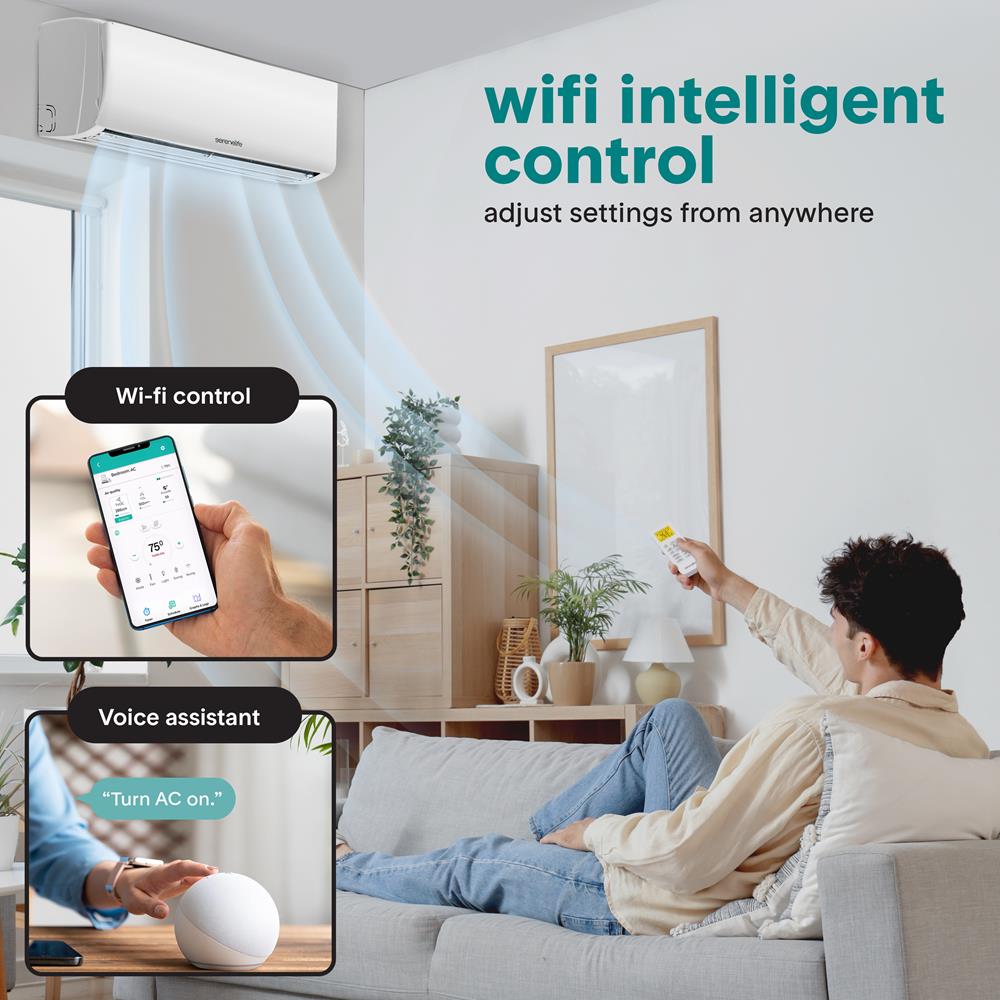 Serenelife Portable AC Mini Split Klimaanlage 18000 BTU WiFi