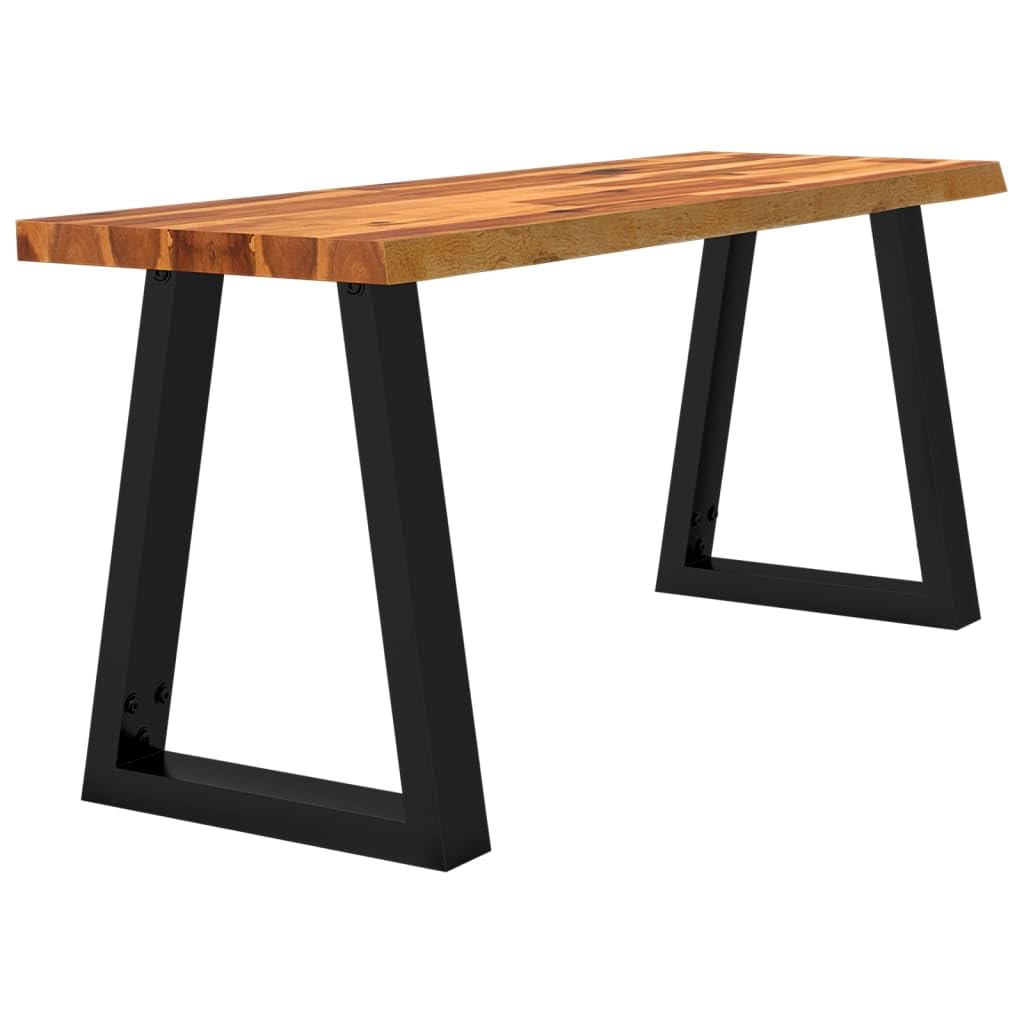 vidaXL Bank Baumkante 110 cm Sitzbank Akazie Massivholz