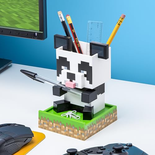 Paladone Minecraft Panda Schreibtisch Organizer Stiftehalter