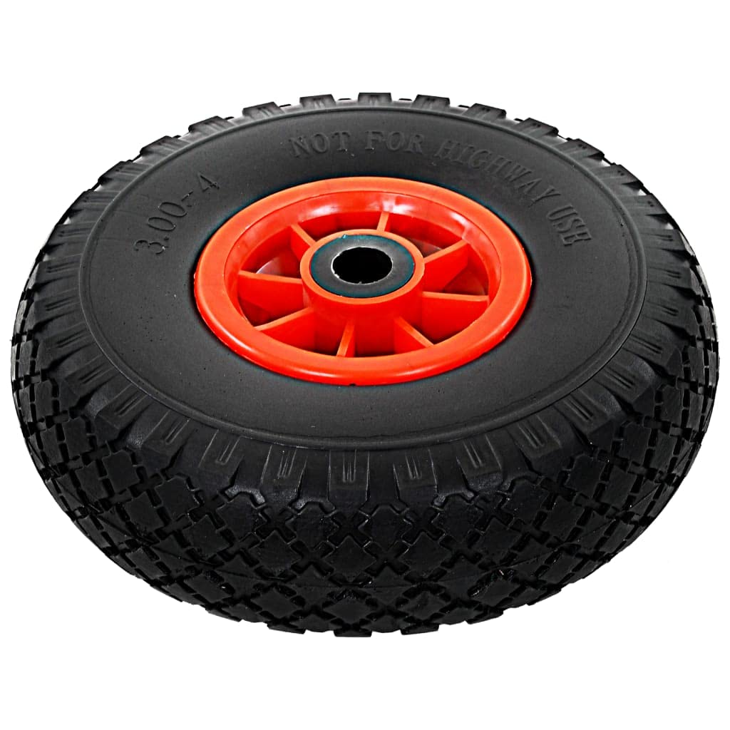 vidaXL Sackkarrenräder 4 Stk PU 260x85mm pannensicher