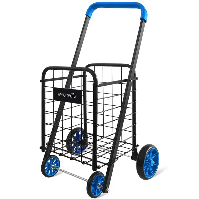 Serenelife Klappwagen für Kinder Schwarz 66 lbs