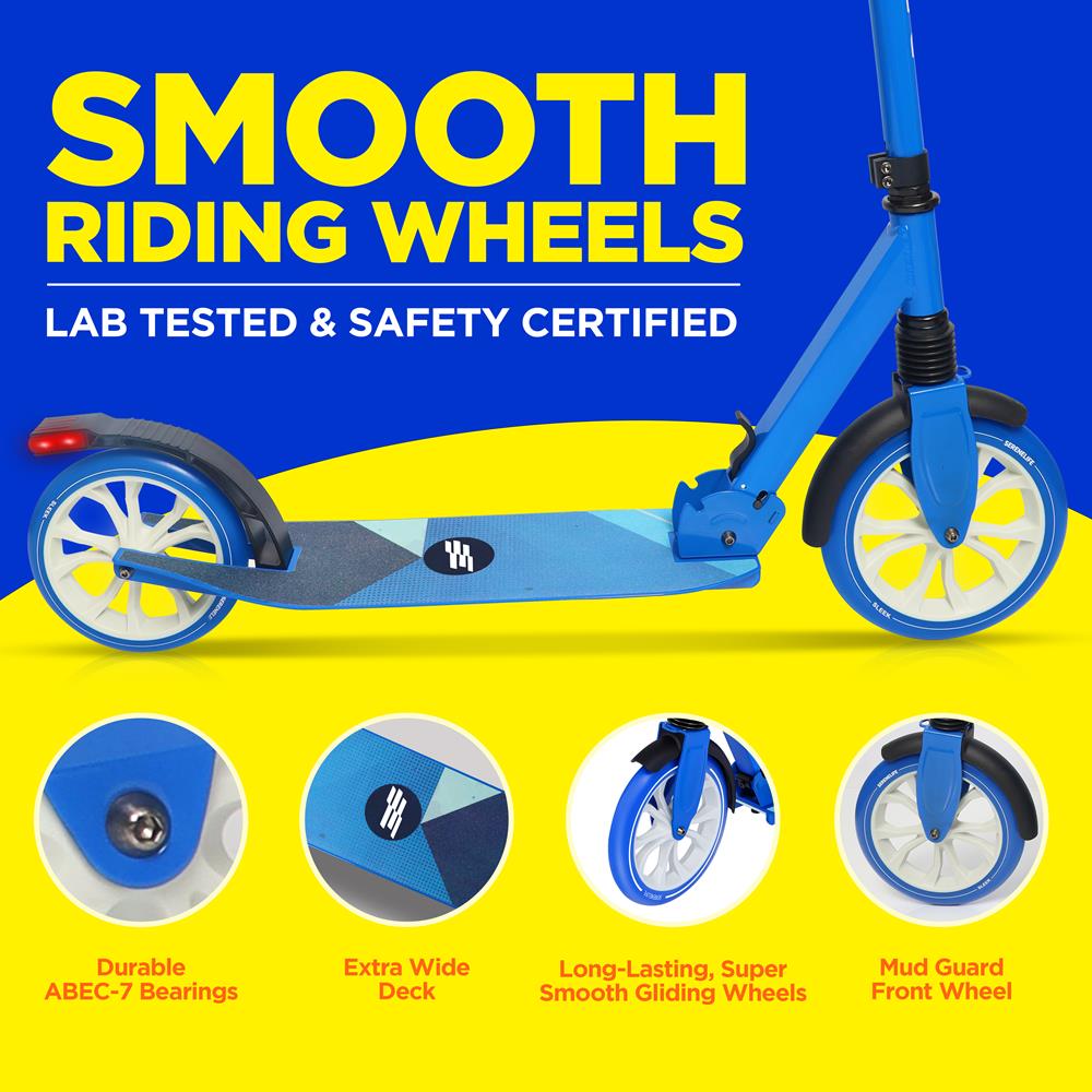 Serenelife Scooters Kick Scooter Erwachsene blau klappbar