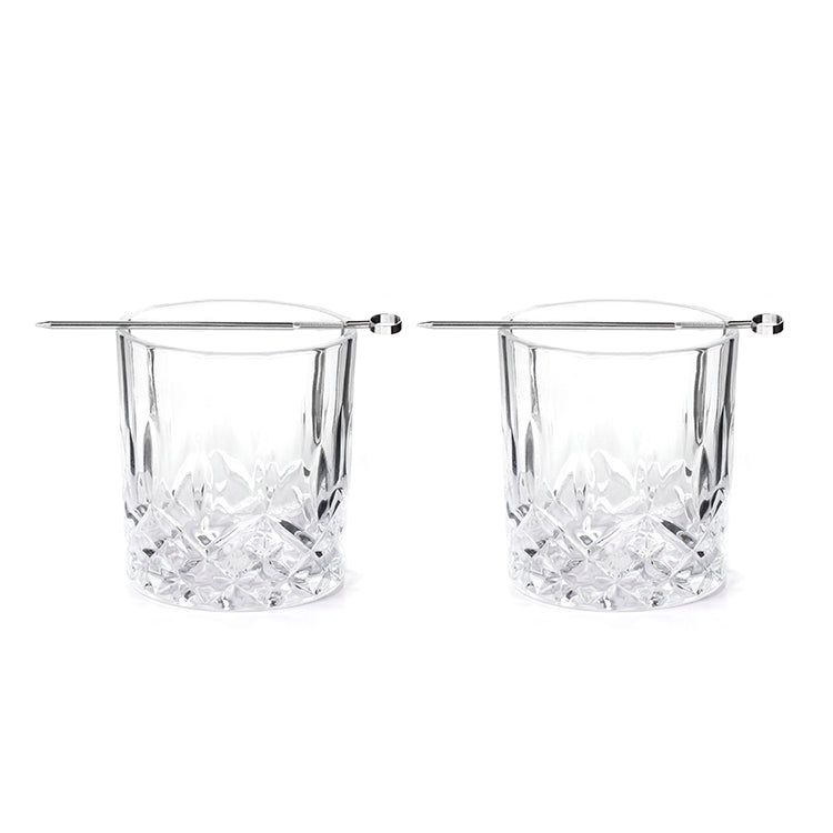 Kikkerland Kitchen Whiskey Tumblers Gläser 2er Set Bar