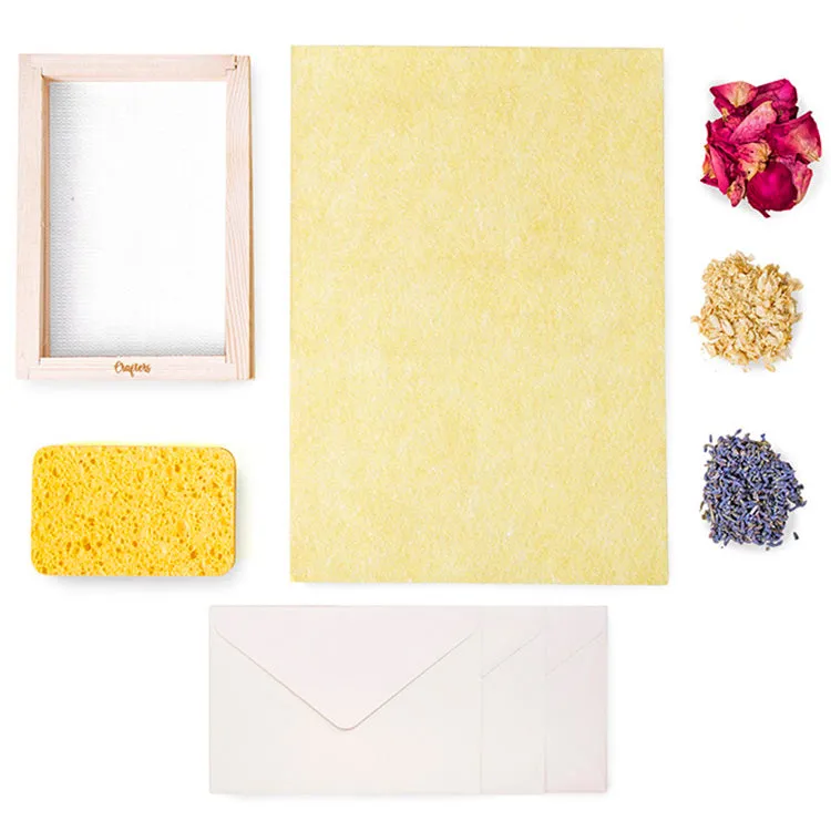 Kikkerland Crafters Flower Paper Kit Bastelset Papier