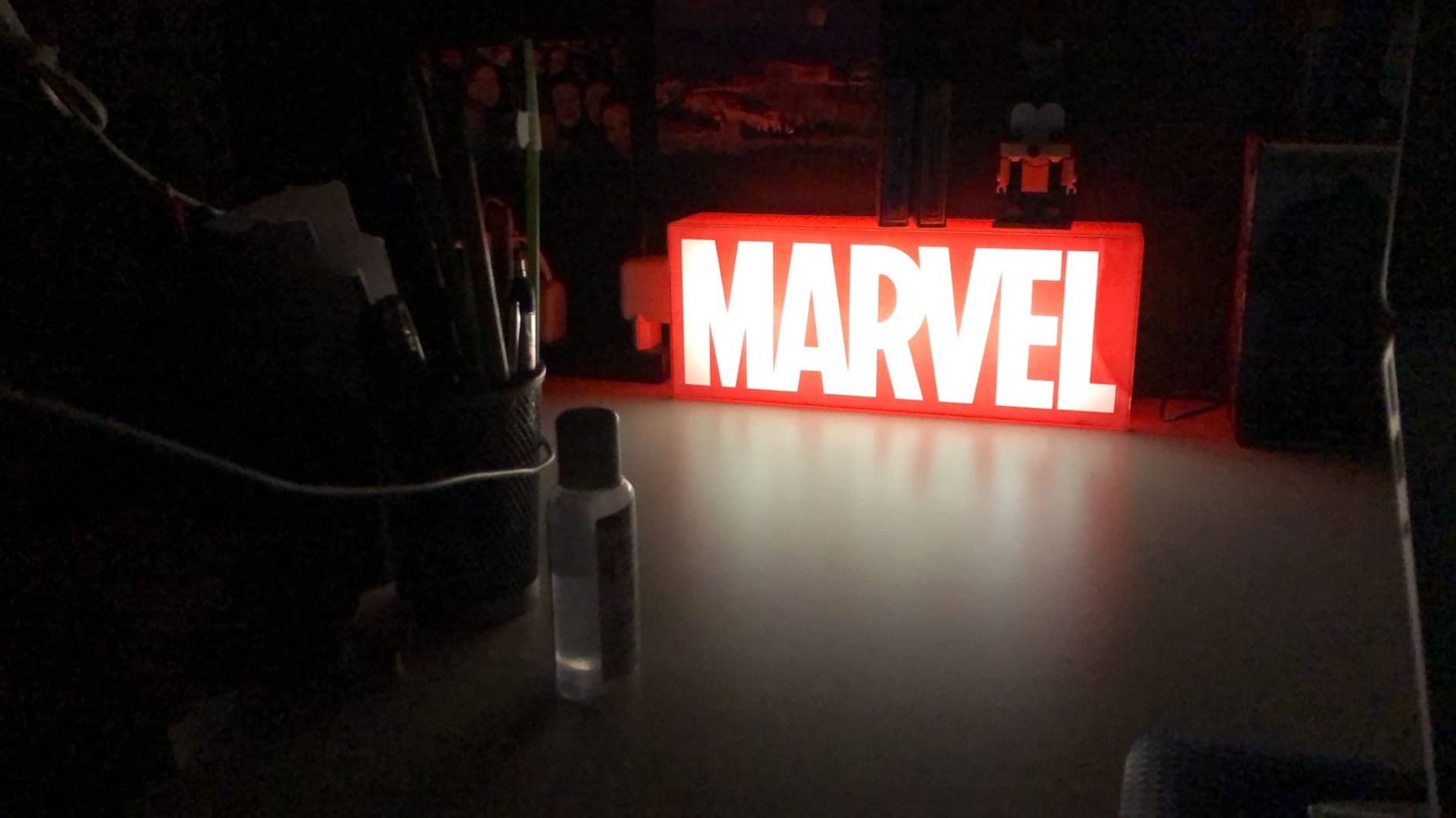 Paladone Lighting Marvel Logo Leuchtschild mit 2 Modi