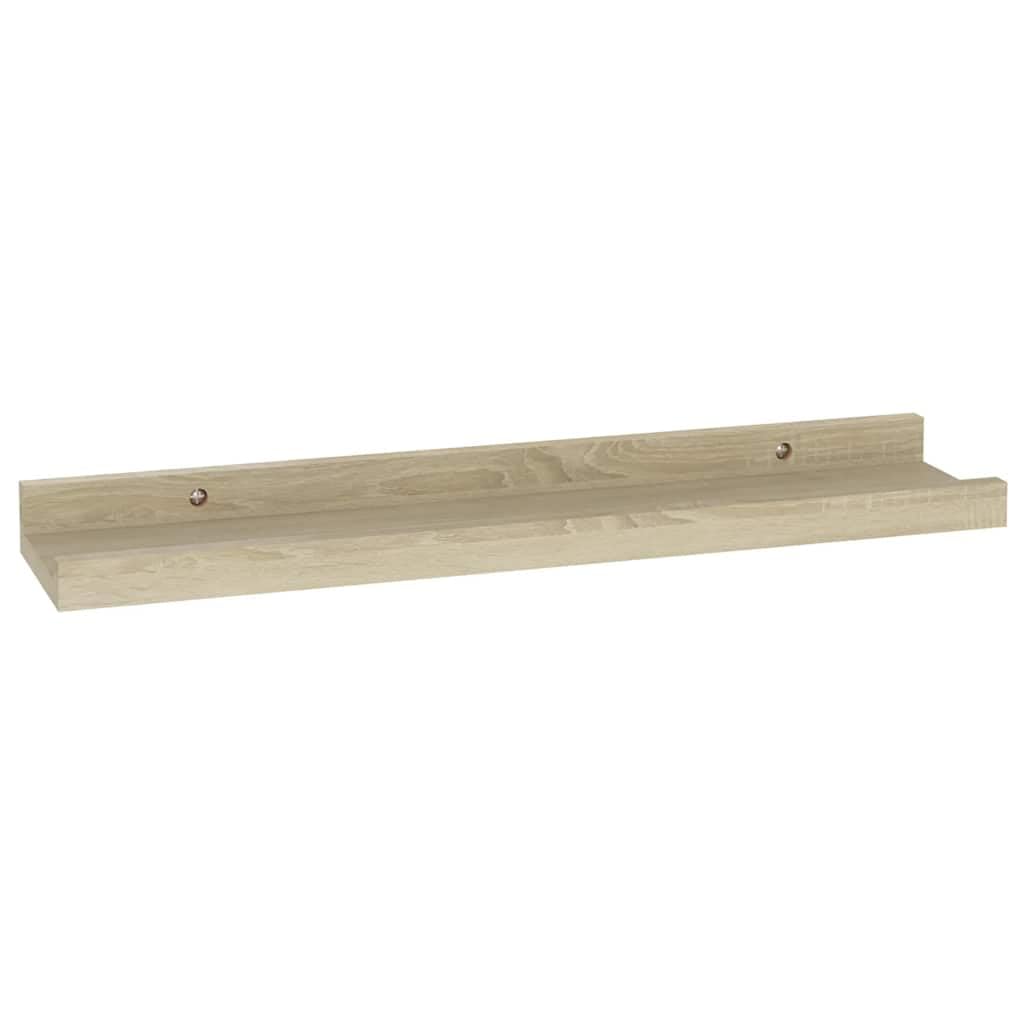 vidaXL Heim & Garten Wandregal Braun 40x9x3 cm 2er Set MDF