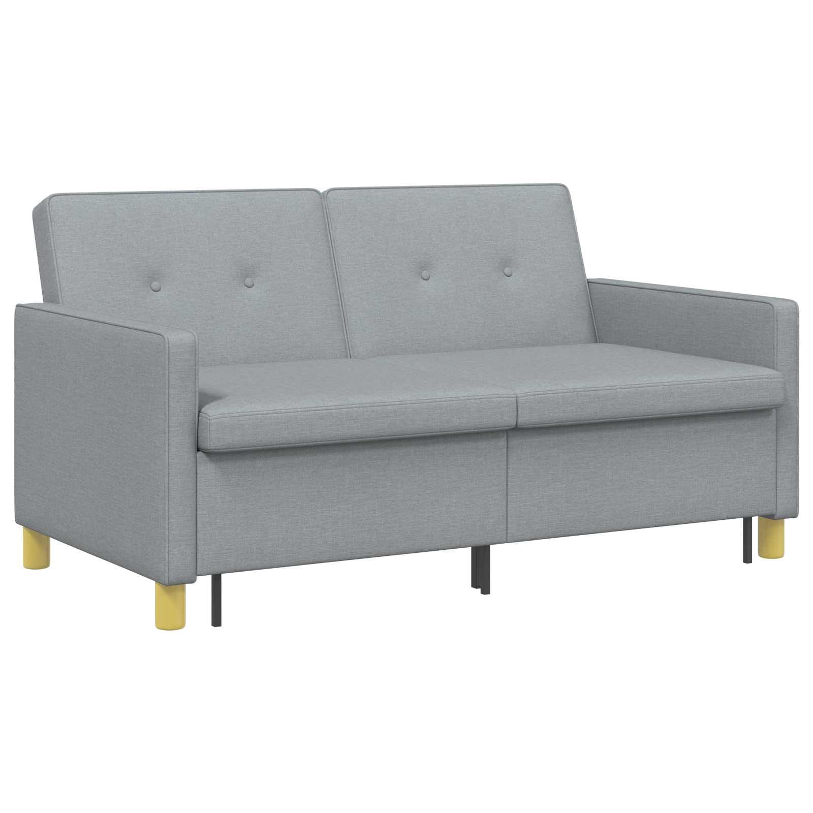 vidaXL Möbel Schlafsofa Ausziehbar Hellgrün Stoff 154 cm