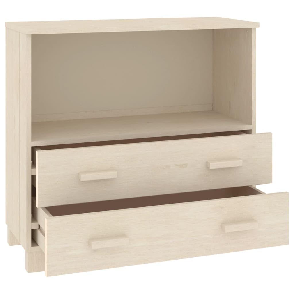 vidaXL Möbel Sideboard Honigbraun 85x35x80cm Kiefer Massivholz