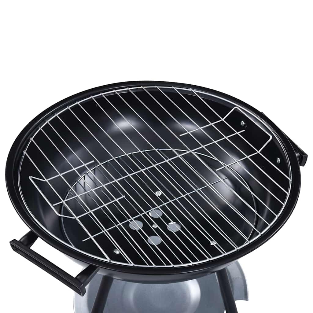 vidaXL Heim & Garten Kugelgrill Holzkohle 44cm mit Rädern