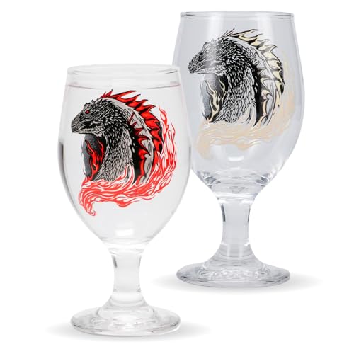 Paladone House of the Dragon Glas 350ml Farbwechsel