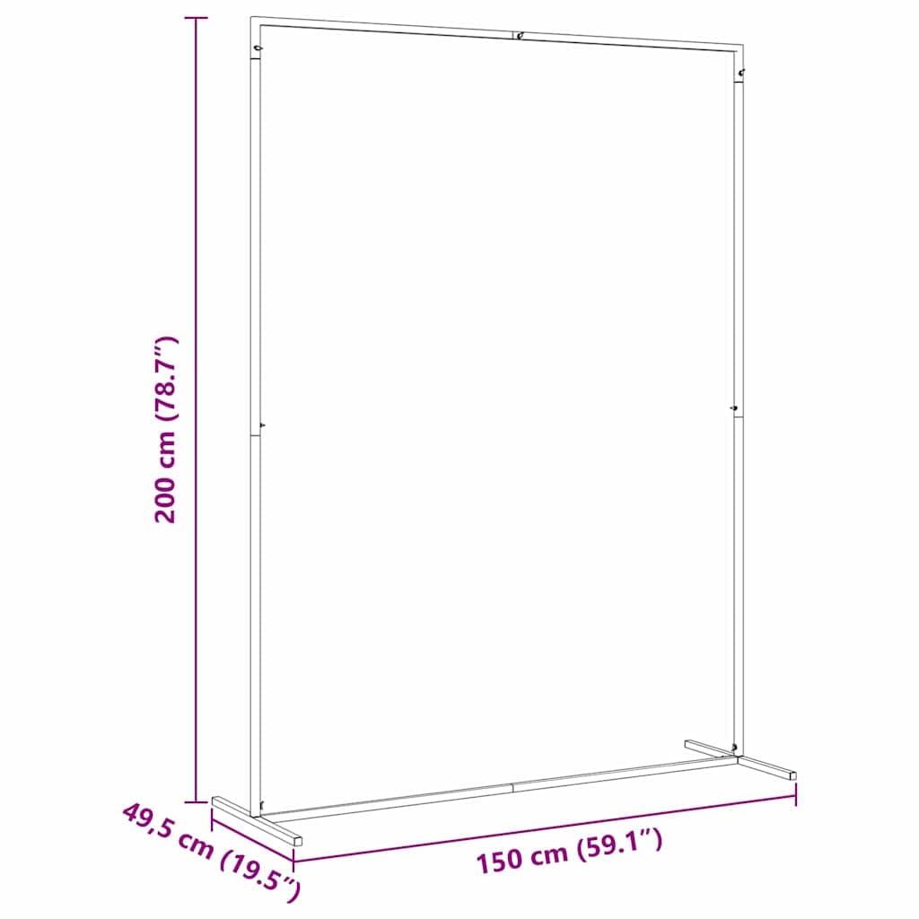 vidaXL Heim & Garten Hochzeitsbogen Weiß Stahl 150x200 cm