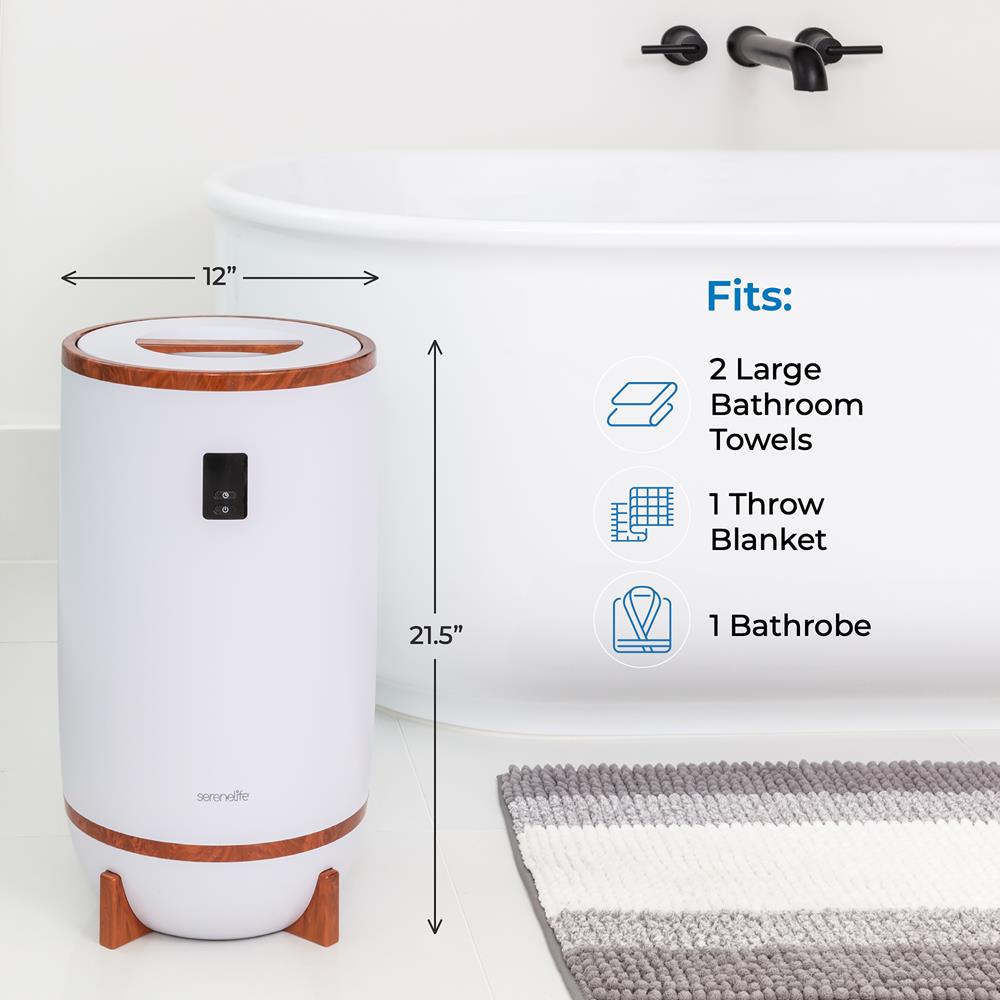 Serenelife Towel Warmers Handtuchwärmer Kirsche 2 Handtücher