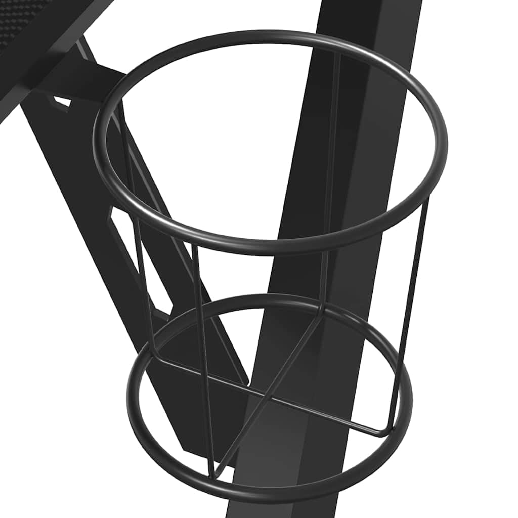 vidaXL Möbel Gaming Schreibtisch 90x60x75 Schwarz