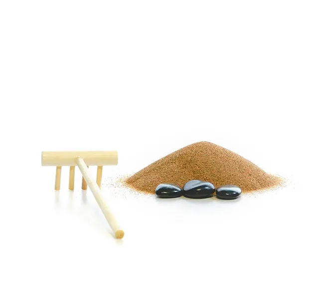 Kikkerland Zen Garden Kit Mini Zen Garten Set Entspannung